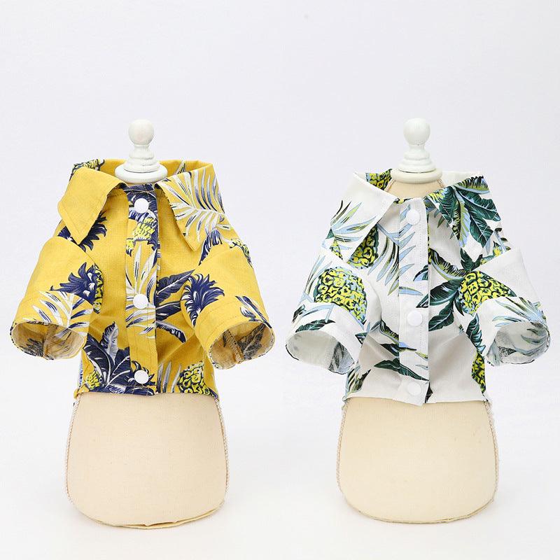 Summer Breeze Breathable Cotton Hawaiian Pet Shirt