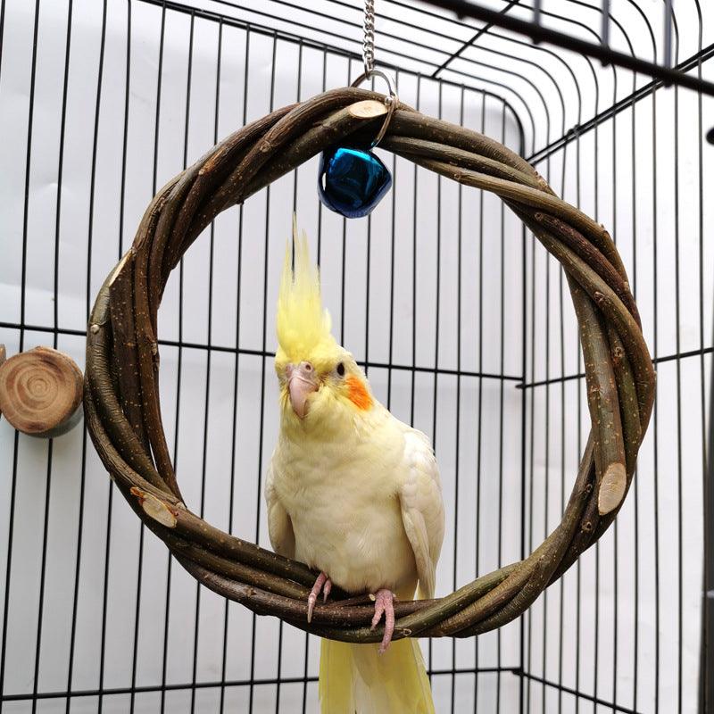 Rattan Ring Bird Cage Chewing Toy