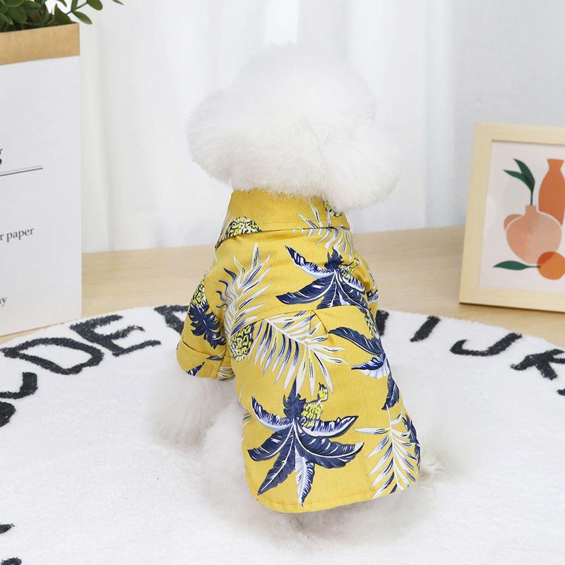 Summer Breeze Breathable Cotton Hawaiian Pet Shirt