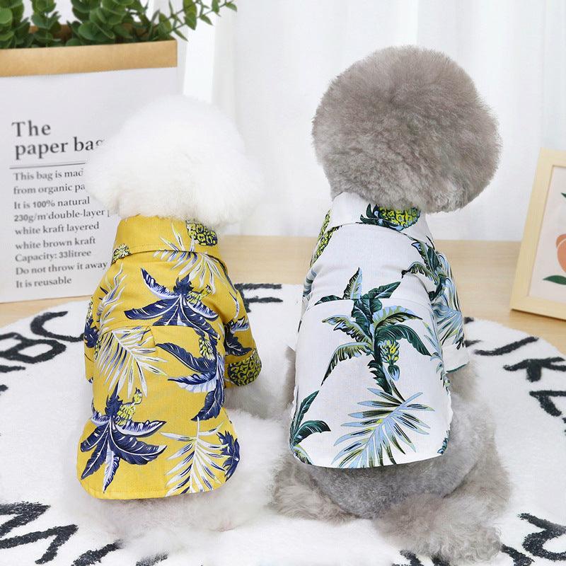 Summer Breeze Breathable Cotton Hawaiian Pet Shirt