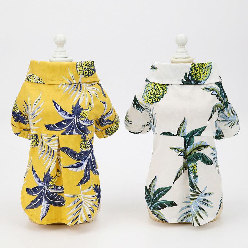 Summer Breeze Breathable Cotton Hawaiian Pet Shirt