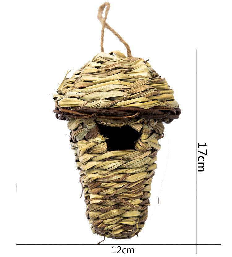 Handcrafted Natural Straw Bird's Nest Collection