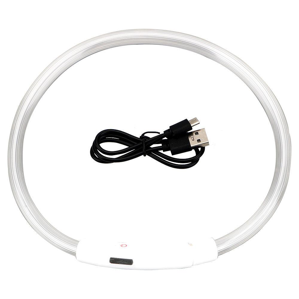 USB Rechargeable Glow In The Dark Pet Collar