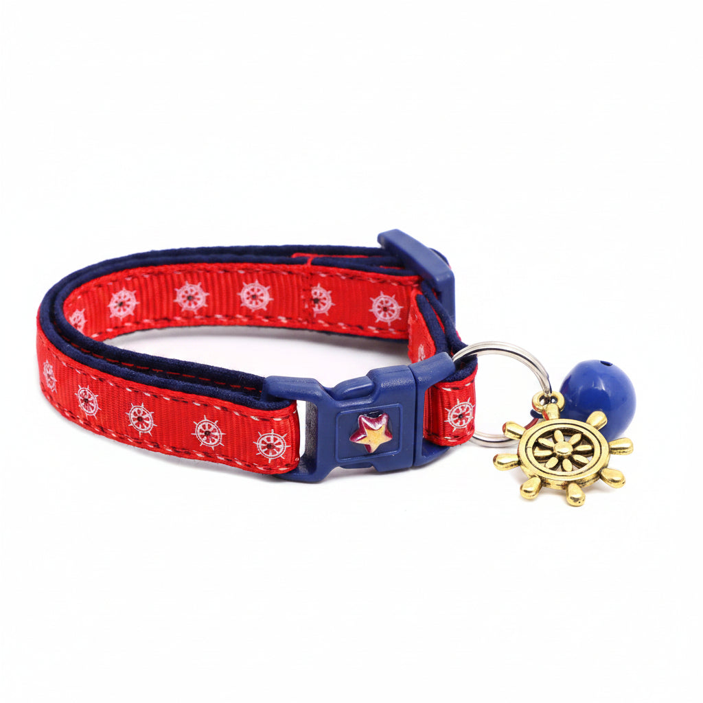 Ships Wheels Breakaway Cat Collar