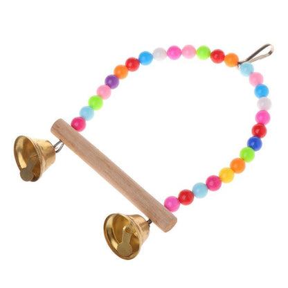 Colorful Beaded Bird Swing