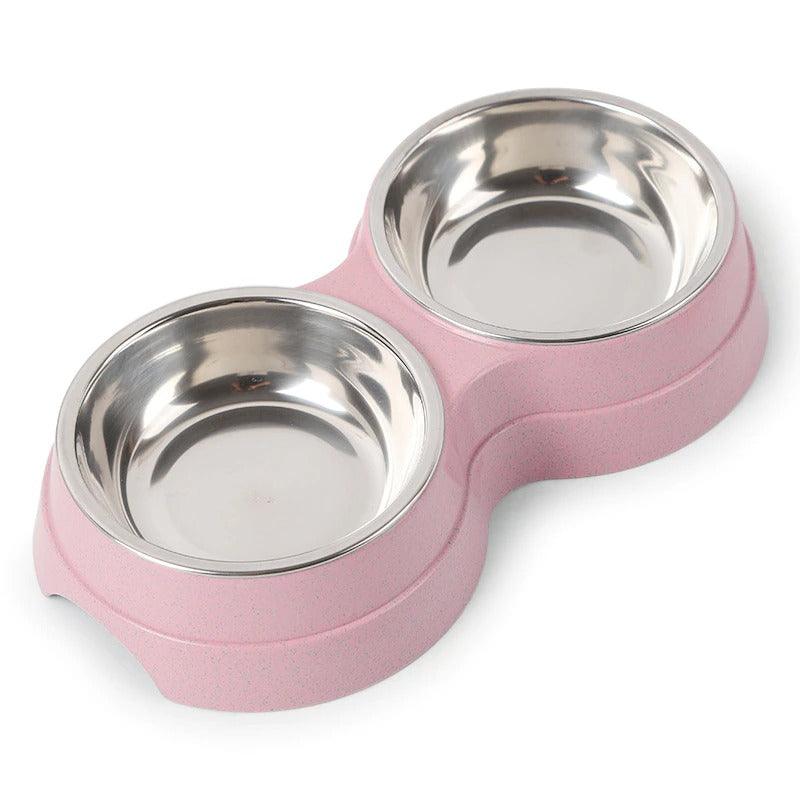 Stainless Steel Double Pet Feeder
