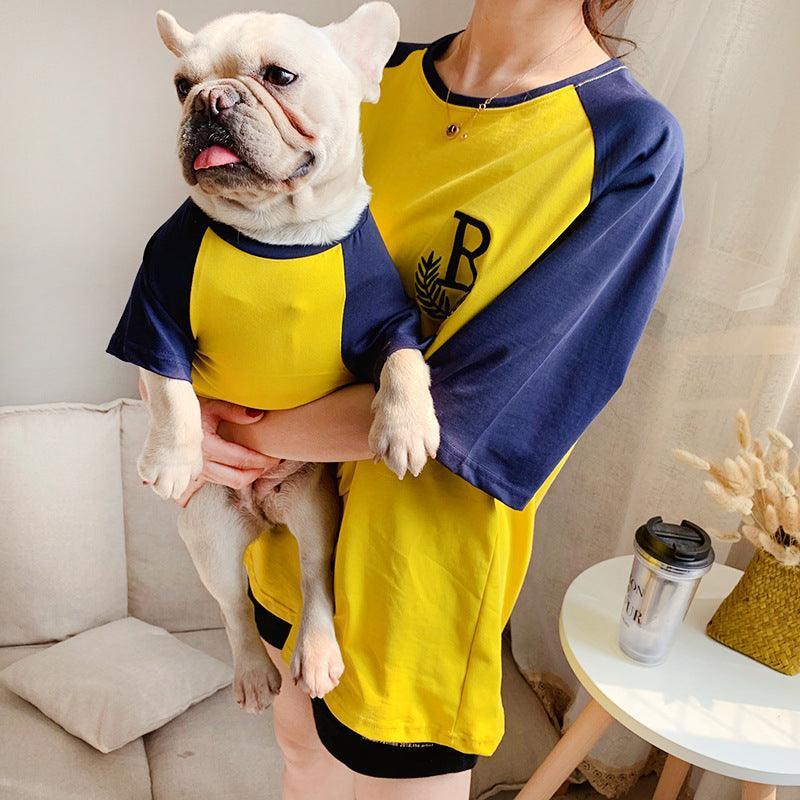 Matching Parent Child Stretch Dog Clothing Casual Outfit