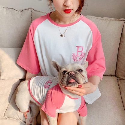Matching Parent Child Stretch Dog Clothing Casual Outfit