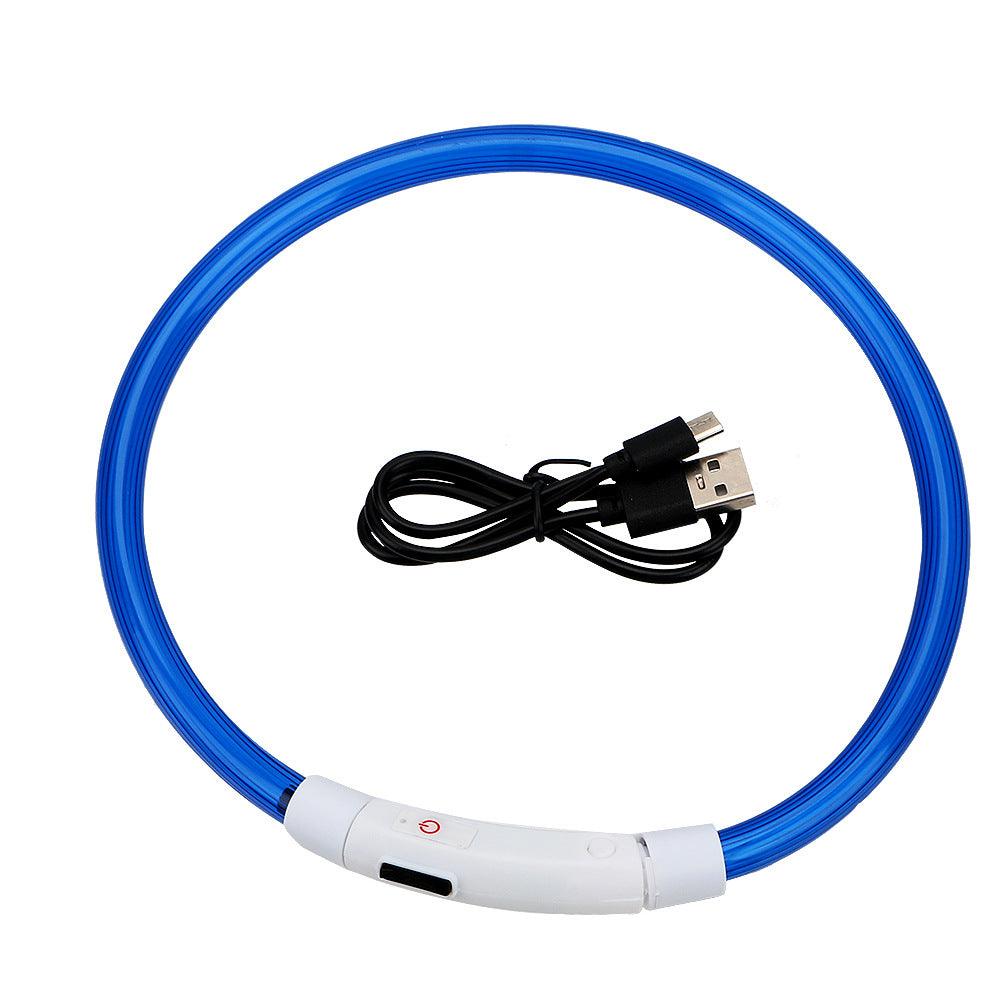 USB Rechargeable Glow In The Dark Pet Collar